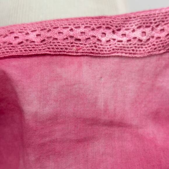 LoveshackFancy Edie Bordeaux Pink Tie Dye Cotton Midi Dress - Picture 9 of 12